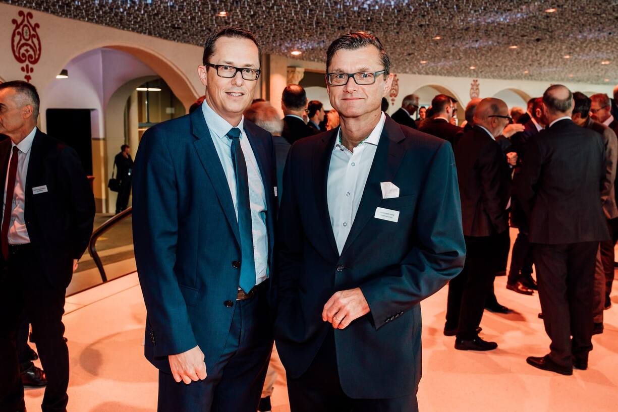René Oppliger (Finform AG) und Hansruedi König (PostFinance AG)