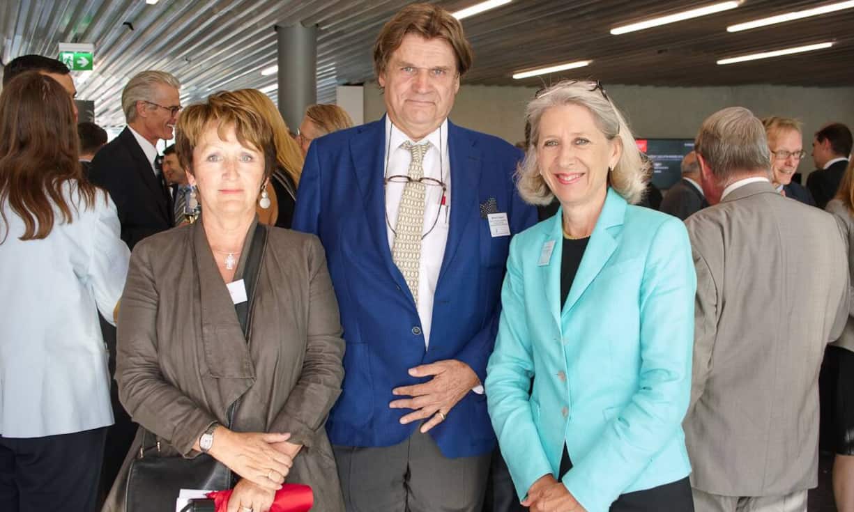 Mary Mayenfisch, Stakeholder Relations, Business School Lausanne; Maurice P. Choquard, Rechtsanwalt; Jacqueline Coté, Director of Public Relations, The Graduate Institute Geneva