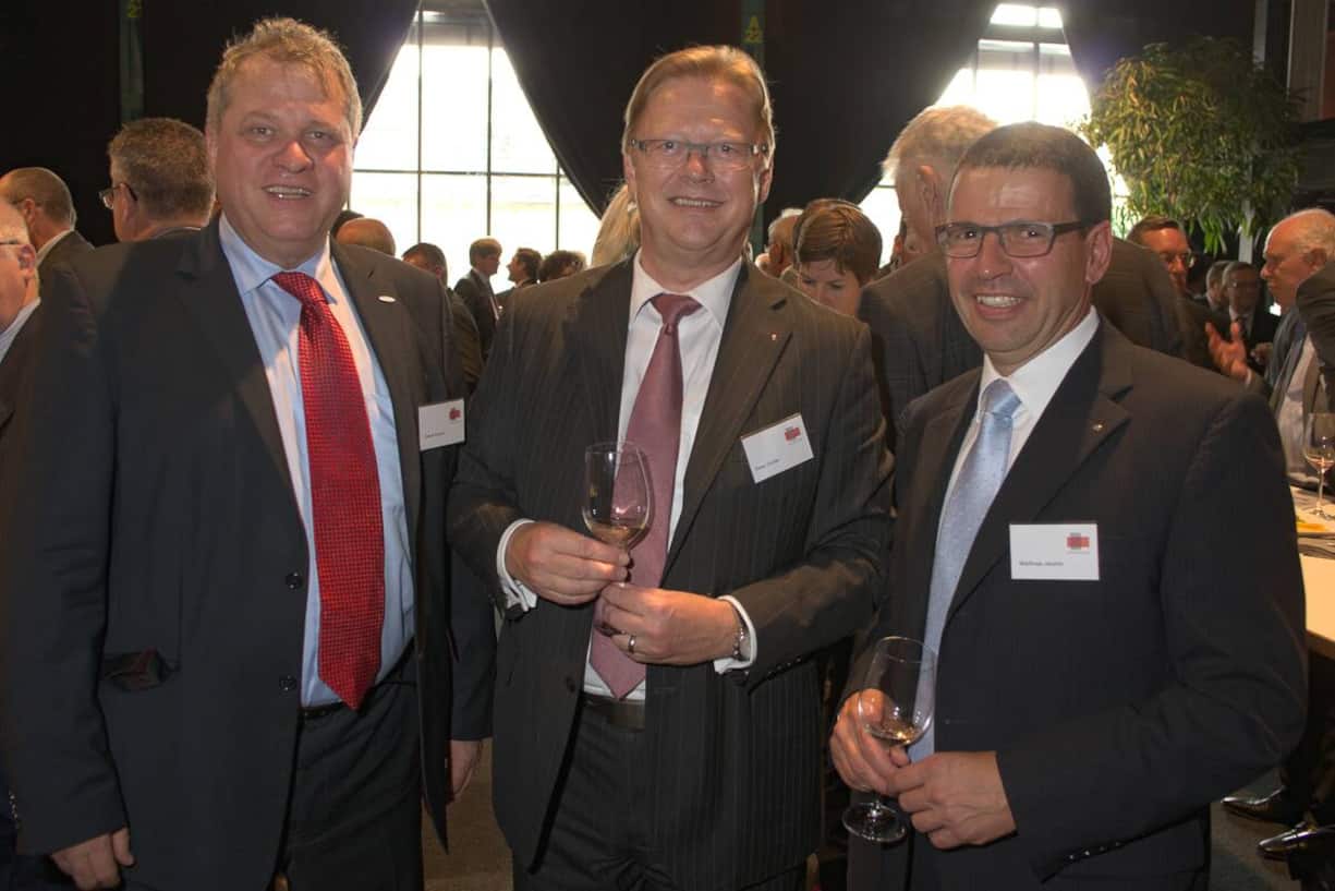 Daniel Knecht, VRP, Knecht Brugg Holding AG & Präsident Aargauische Industrie- und Handelskammer; Peter Gehler, Vorstandsmitglied, Aargauische Industrie- und Handelskammer; Matthias Jauslin, Präsident, FDP Aargau