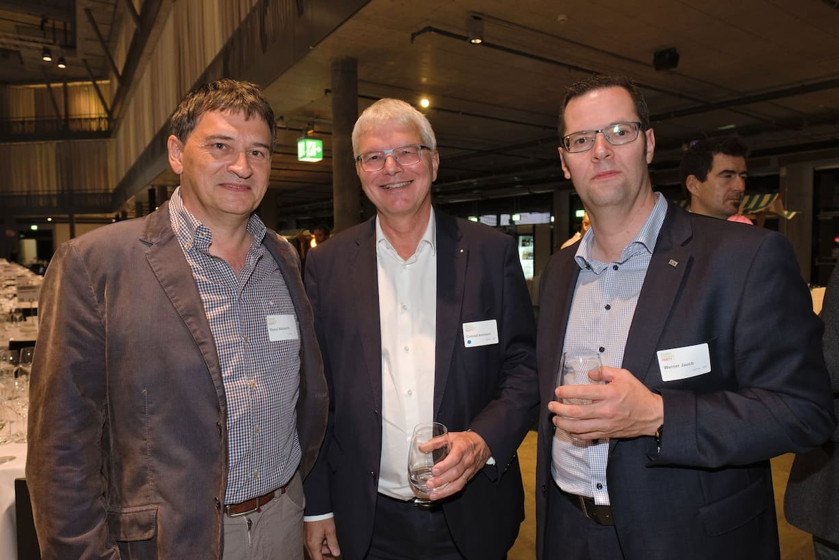 Raoul Albrecht, Direktionsmitglied, FMV Forces Motrices Valaisannes ;Conrad Ammann, CEO, primeo energie ;Werner jauch, Vorsitzender der GeschÃ¤ftsleitung, EWA Urner Power
