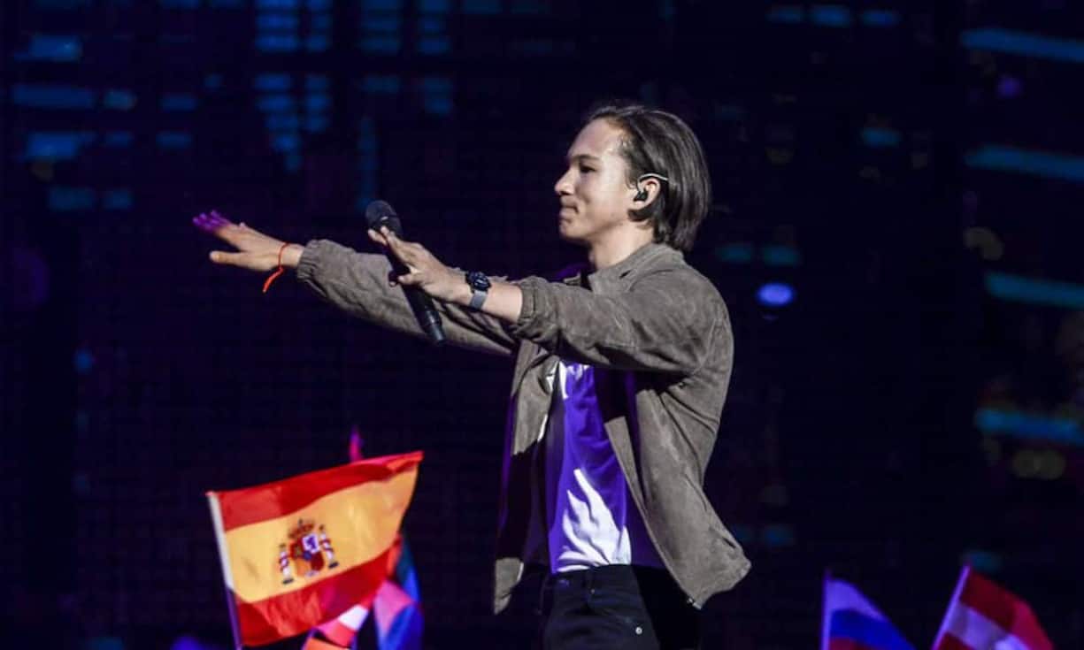 Schweden gewann den fünften Platz, hier ist Sänger Frans zu sehen.