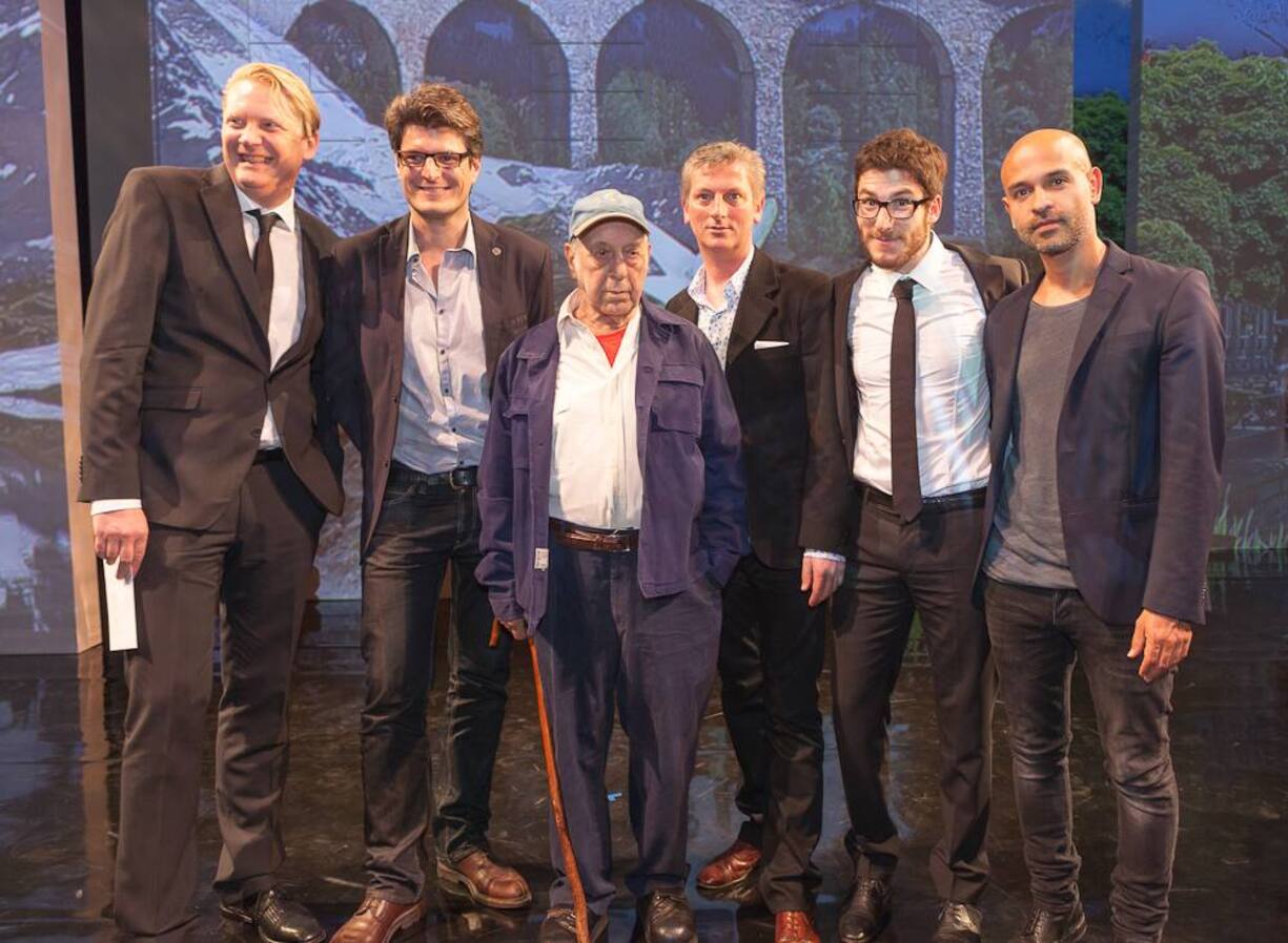 Die ausgezeichneten Fotografen: Adrian Moser; Olivier Vogelsang; Robert Frank; Mark Henley; Simon Tanner; Georges Cabreras