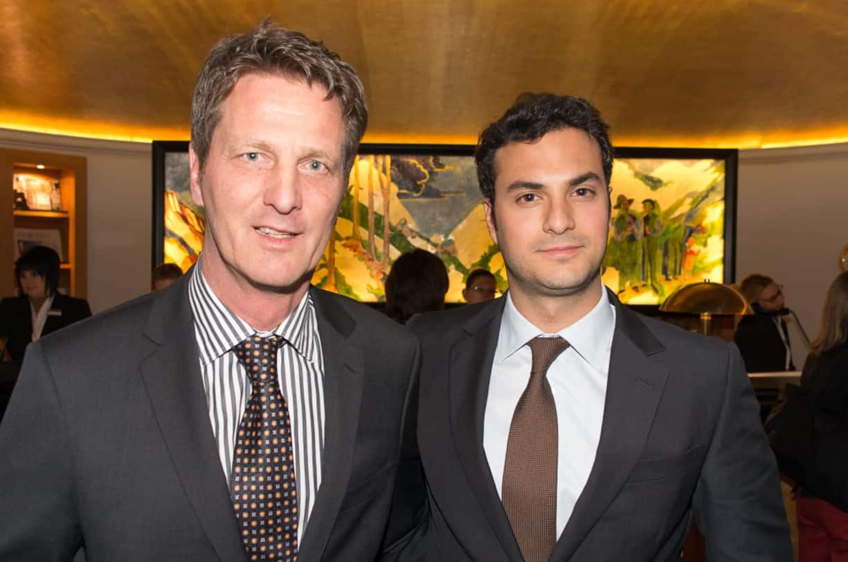 Michael Hoferer, Hoteldirektor Davos Steigenberger Belvedere; Karim, El Chiaty, Sohn des Besitzers der Steigenberger Gruppe