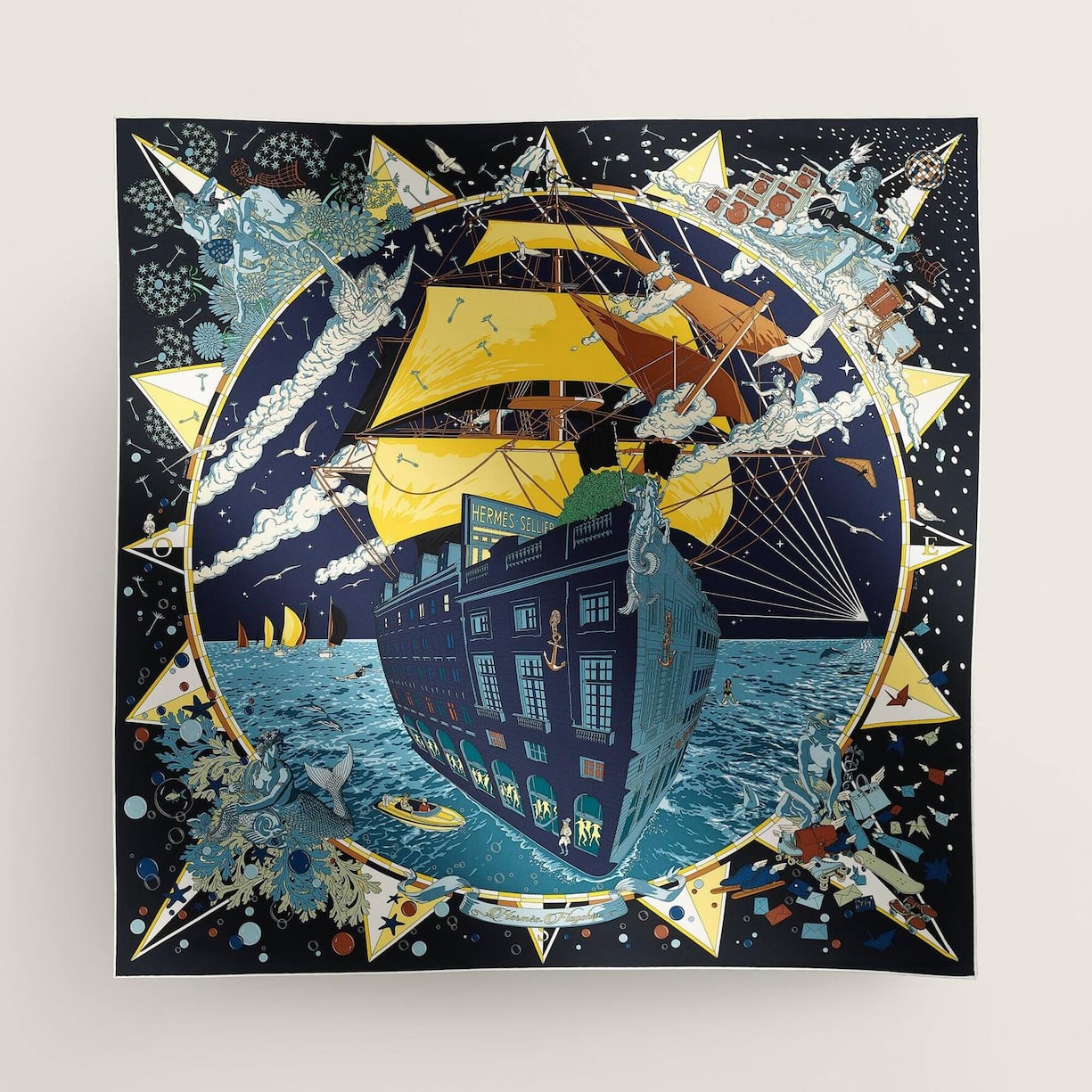 Das Foulard vom Künstler Dimitri Rybaltchenko.