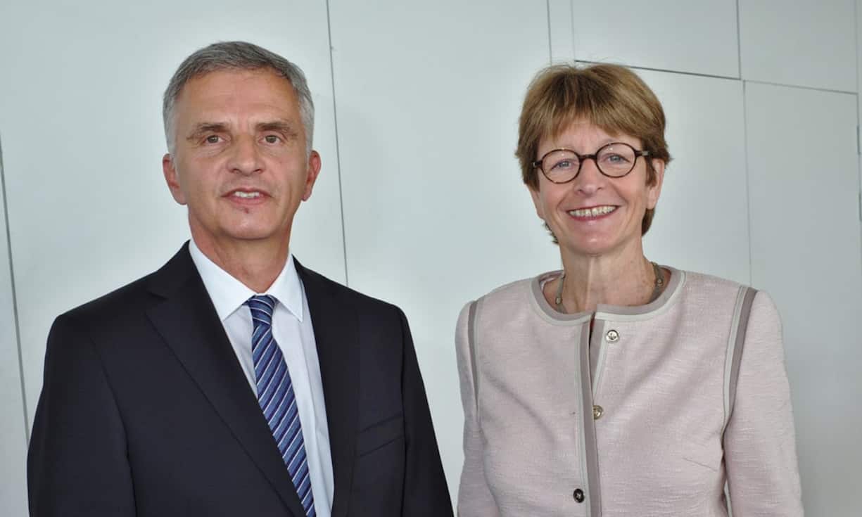 Didier Burkhalter, Bundesrat;
Anne Brasseur, Präsidentin der Parlamentarischen Versammlung des Europarats