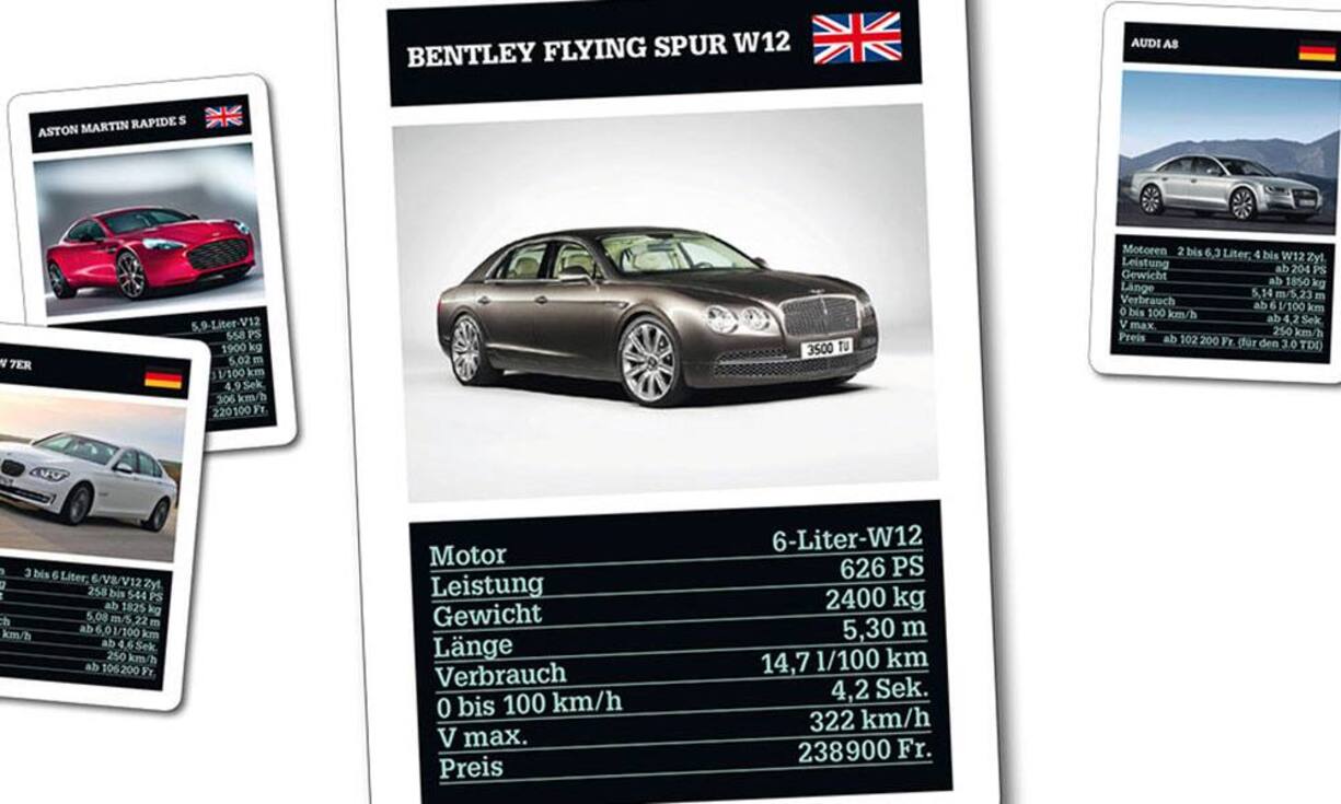 Bentley gehört zwar seit 1998 zum Volkswagen-Konzern und profitiert von Technikbausteinen der Deutschen. Trotzdem wirken die Fahrzeuge nach wie vor very British. Innerhalb der Bentley-Hierarchie ist der mit dem Continental verwandte Flying Spur das kleinere Modell. Trotzdem muss man auf nichts verzichten. Zudem macht ihn ein Allradantrieb St.-Moritz-tauglich.