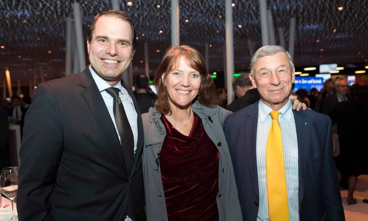 Beat Brechbühl, Kellerhals Carrard; Nicola Thibaedeau, CEO MPS Micro Precision System AG; Gerold Bührer, Mitglied des Verwaltungsrat von Georg Fischer und Swisslife