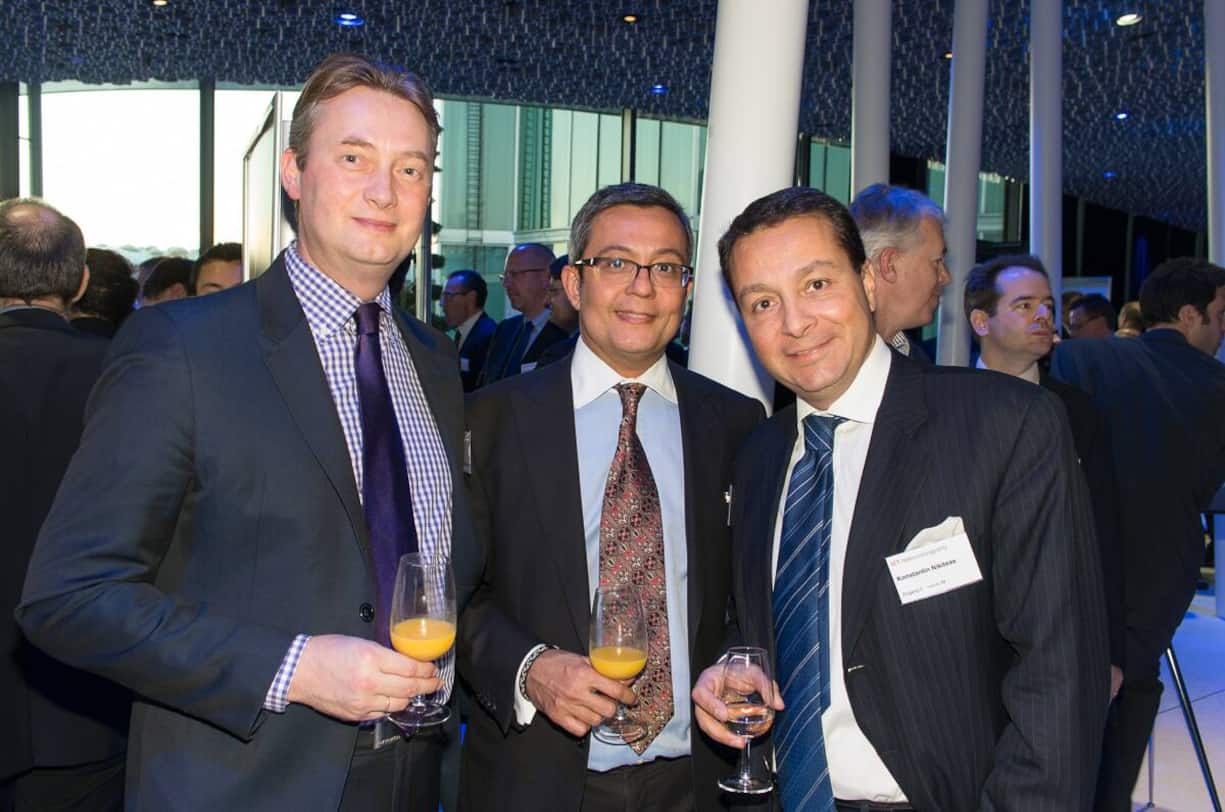 Jörg Dannheim, Geschäftsführer Colt Telecom Services AG; Vinoo Mehera, Vice President, Colt Technology Services GmbH; Konstantin Nikiteas, Managing Director Switzerland, Rothschild & Cie Gestion Paris