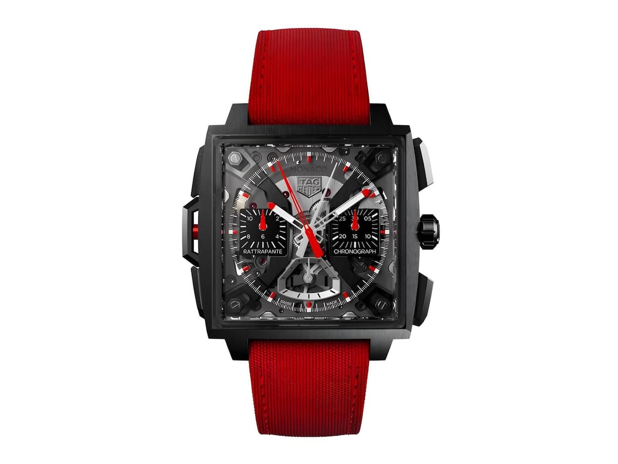 TAG Heuer Monaco Split-Seconds Look, Kaliber, Materialien, Preis – viermal top und schwer zu toppen: In dieser kühnen Neuheit steckt massig TAG-Heuer-Pioniergeist. 135 000 Fr.