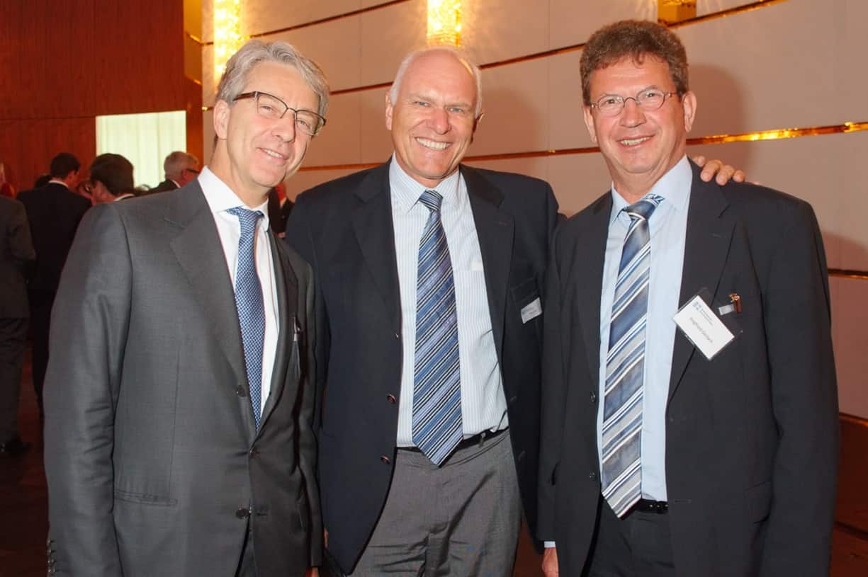 Herbert J. Scheidt, VR-P, Bank Vontobel AG; Hans Hess, Präsident, Swissmem; Siegfried Gerlach, CEO, Siemens Schweiz AG.