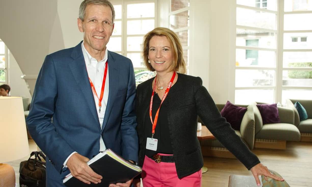 Calvin Grieder, CEO, Bühler Group; Anat Bar-Gera, Chairperson, YooMee Africa AG