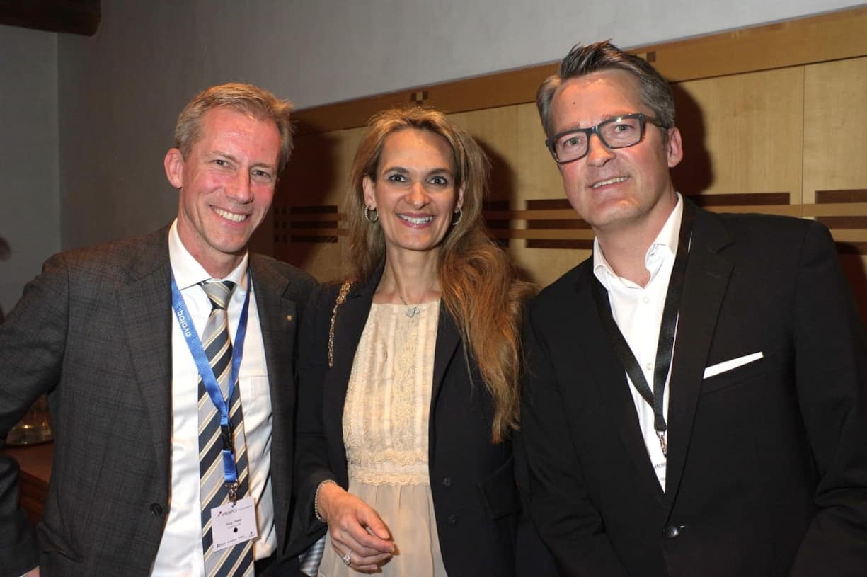 Peter Hug, Geschäftsführer, Emil Frey AG; Monika Gericke;  Werner Dirks, La Prairie Group