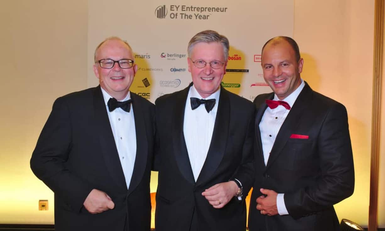 Die Gastgeber:
Heinrich Christen, EY;
Bruno Chiomento, VRP, EY;
Marcel Stalder, CEO, EY