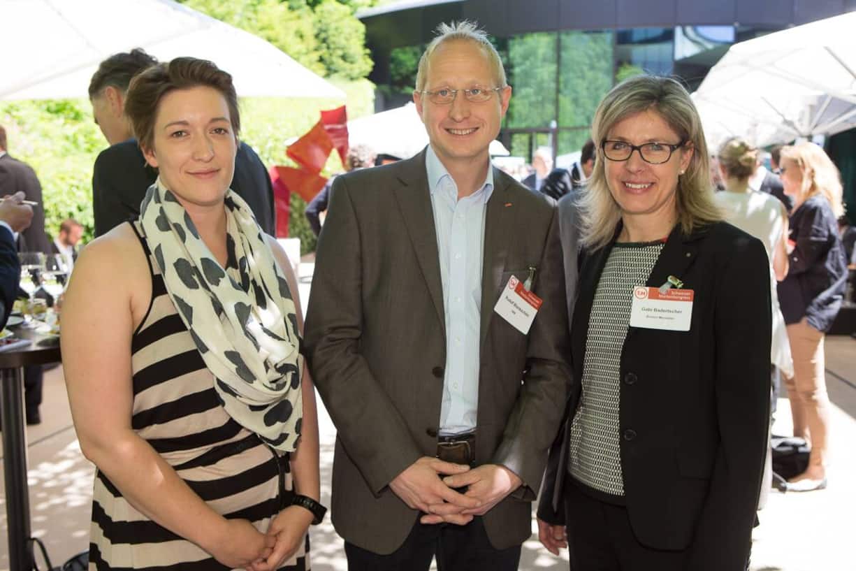 Luginia Stiefel, sponsoring & events, Hotel & Gastro union; Rudolf Blankschön, SBB; Gabi Badertscher, Burson-Marsteller