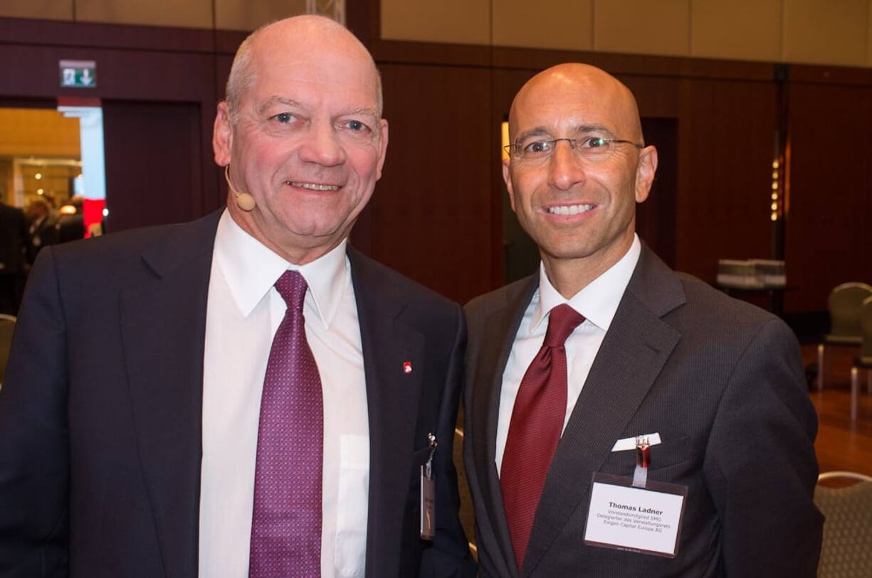 Joachim Hunold, VR Air Berlin; Thomas Ladner, VR-Delegierter Exigen Capital Europe AG