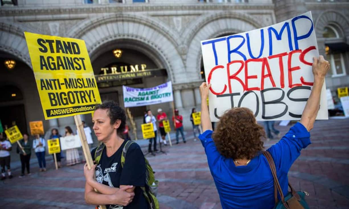 Auf Ärger ist stets Verlass bei den milliardenschweren Wirtschaftsprojekten des Immobilien-Magnaten Trump. So auch im Fall des neuen Hotels.