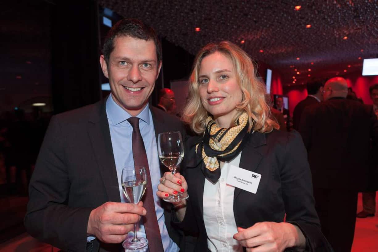 Andreas Schafer, Leiter Firmenkunden Region Bern, Credit Suisse; Regula Brechbühl, Corporate Communications / Publications, Credit Suisse
