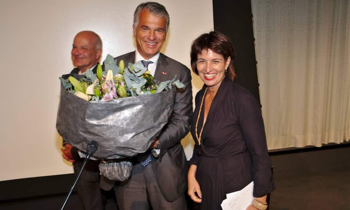 Martin Naville, CEO, AMCHAM;
Sergio P. Ermotti, Group CEO, UBS AG;
Doris Leuthard, Bundespräsidentin