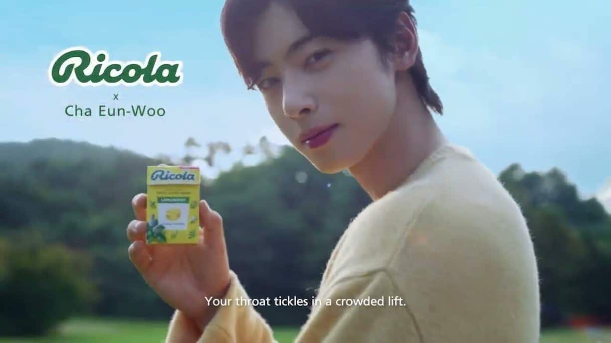 ... K-Pop-Star Cha Eun-woo Gratiswerbung.