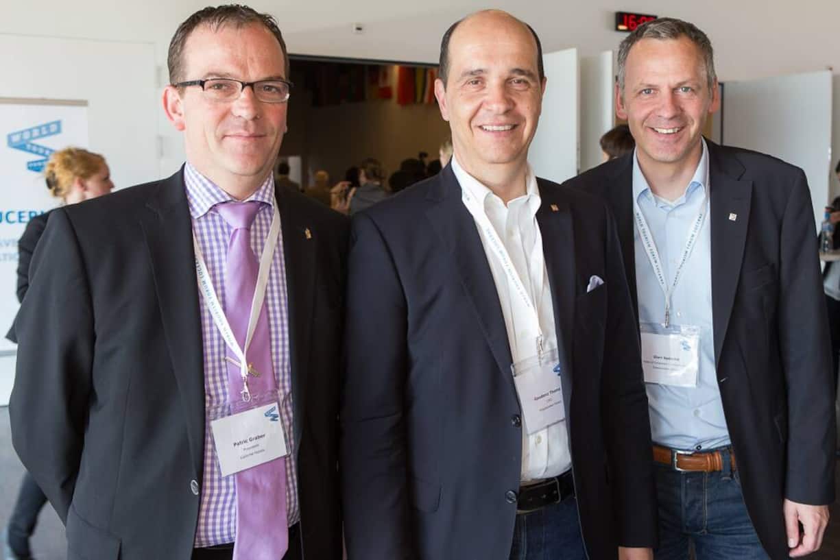 Patric Graber, President, Lucerne Hotels; Gaudenz Thoma, CEO, Graubünden Ferien; Gieri Spescha, Head of Corporate Communications, Graubünden Ferien
