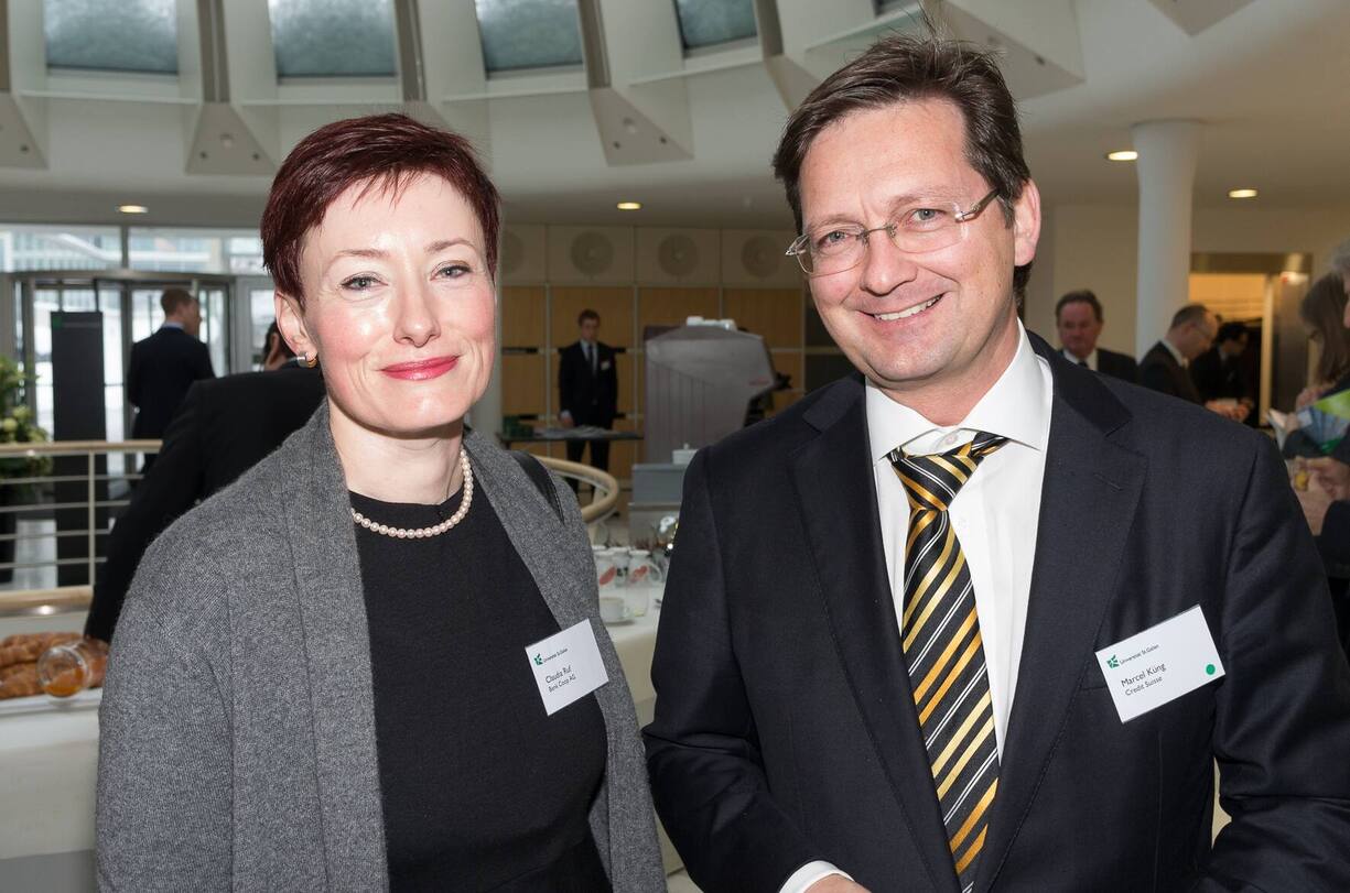 Claudia Ruf, Bank Coop AG; Marcel Küng, Credit Suisse