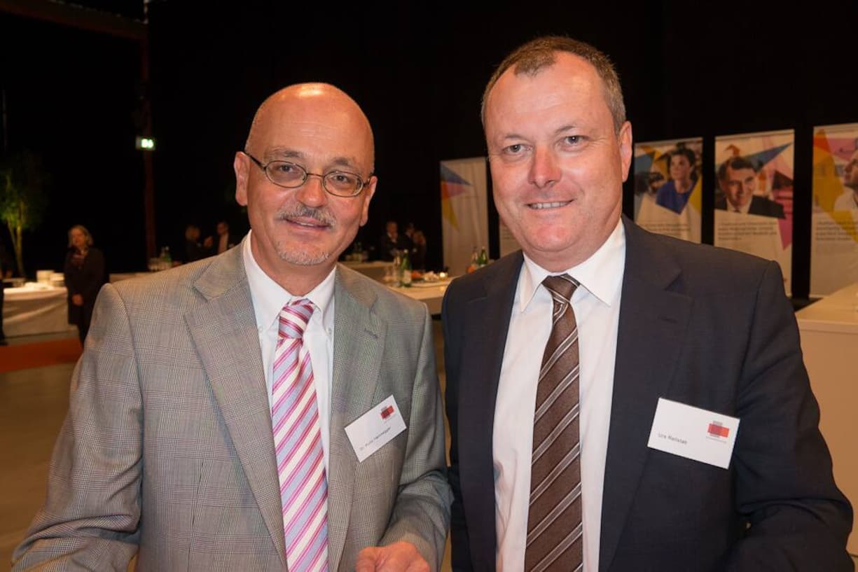 Kuno Hämisegger, Public Affairs Schweizerische Bankiervereinigung; Urs Rellstab, CEO Burson-Marsteller AG