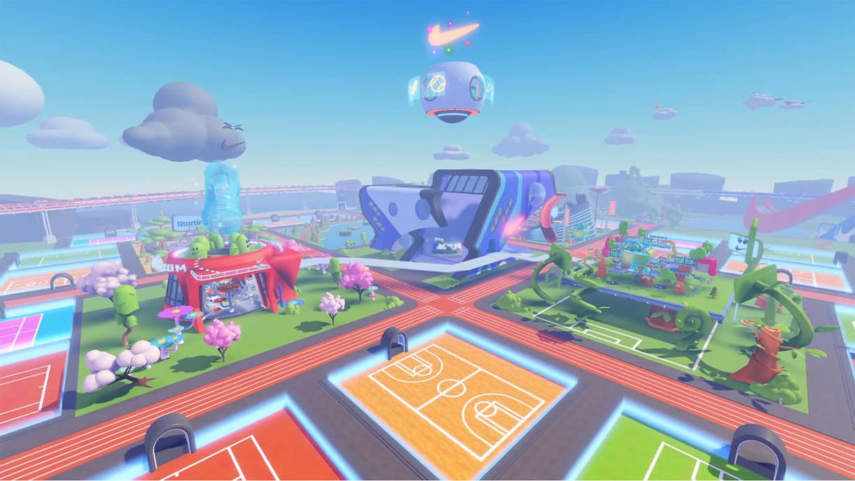 SPORTSWELT In Nikeland auf Roblox kann man seinen Avatar mit Sneakers und Klamotten ausstatten und in verschiedenen Sportdisziplinen gegen andere Spieler antreten.