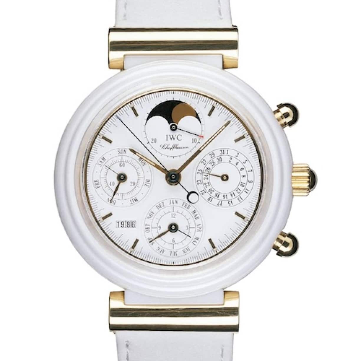 Die Mondphasenanzeige der 1985 vorgestellten Da Vinci muss erst nach 122 Jahren um einen Tag berichtigt werden. zvg