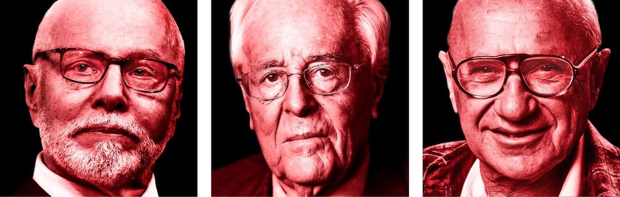 Das Mantra des Nobelpreisträgers Milton Friedman (r.) gilt noch immer für die Investoren Paul Singer (l.) und Tito Tettamanti.