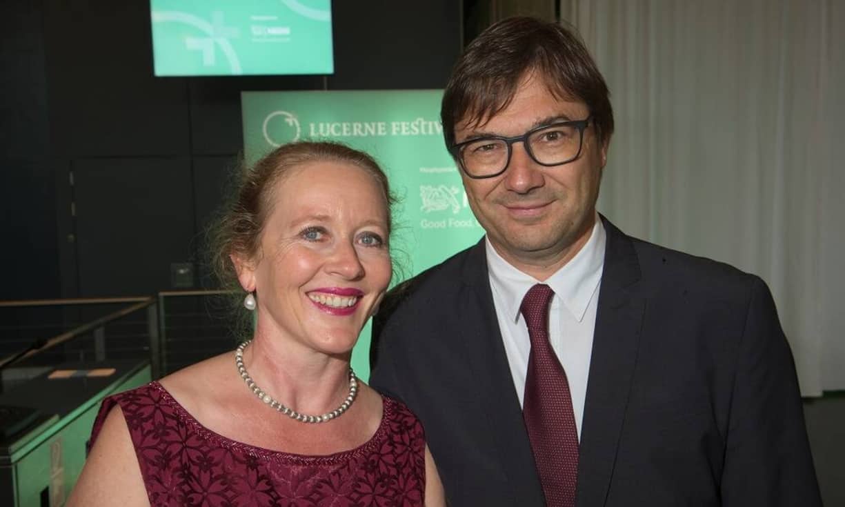 Susi Ettlin, Gattin von;
Christoph Wicki, Direktor, Europa Forum Luzern