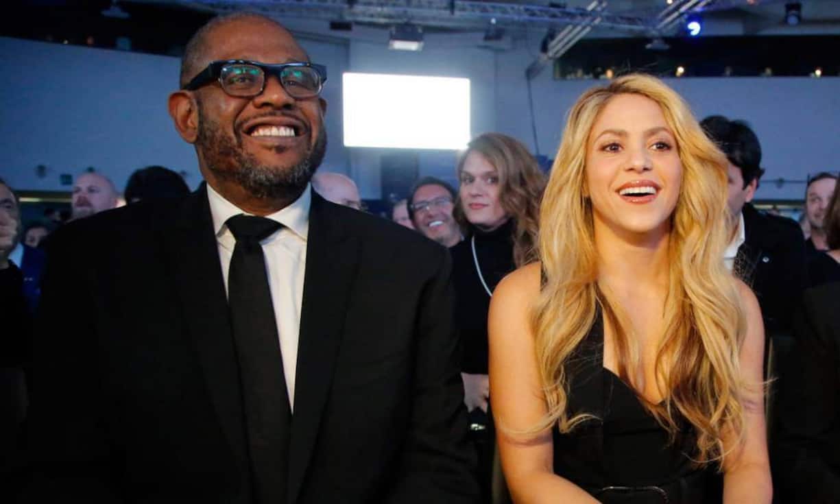 Auftaktparty: Hollywood-Schauspieler Forest Whitaker (links) und die kolumbianische Sängerin Shakira bei den Crystal Awards am Abend vor der Eröffnung des Weltwirtschaftsforum in Davos.