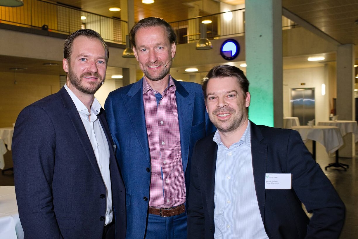 Stefan Fraude, Digitec Galaxus AG; Hermann Arnold, Keynote Speaker; Manuel Specker, Partner & Partner AG