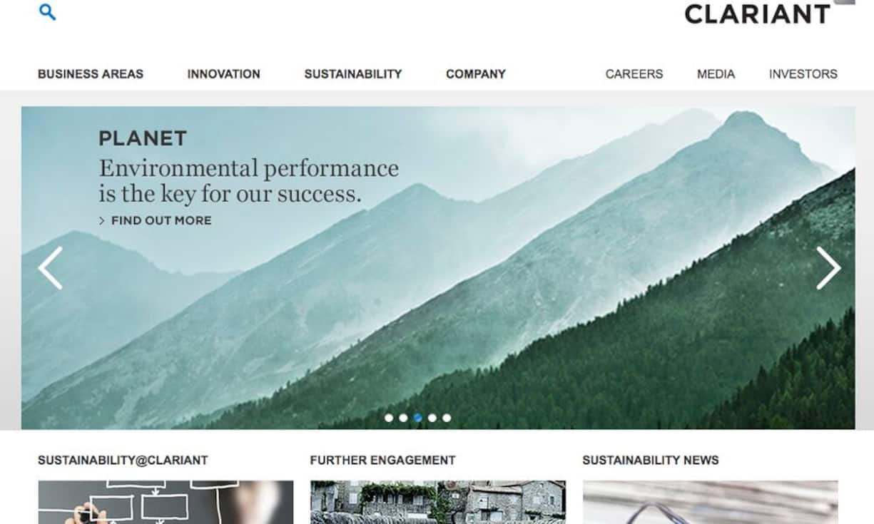 Platz 10: Clariant (36,25 Punkte von maximal 100) In einer Erhebung des italienischen Beratungsbüros Lundquist wurden mehrere Hundert grosse Unternehmen bezüglich ihrer Informationspolitik zur Nachhaltigkeit und zur sozialen Verantwortung (Corporate Social Responsibility - CSR) untersucht.