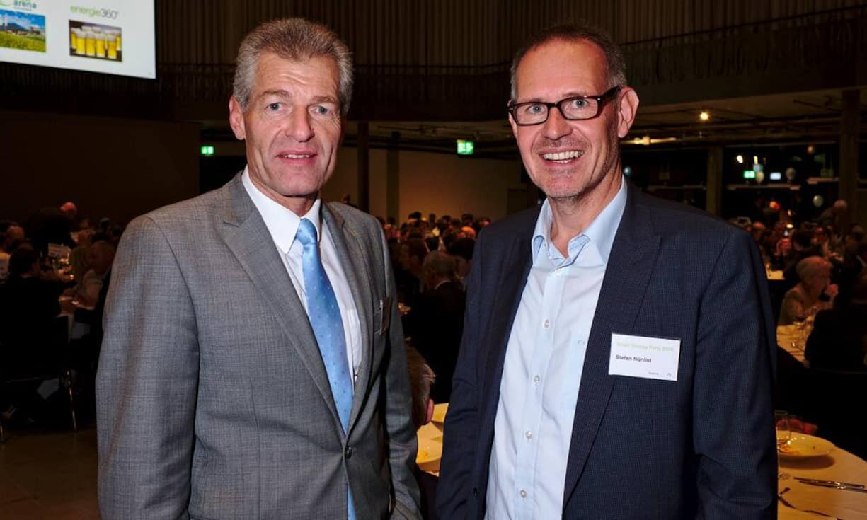 Heinz Karrer, Präsident, economiesuisse;
Stefan Nünlist, Leiter Unternehmenskommunikation, Swisscom AG;