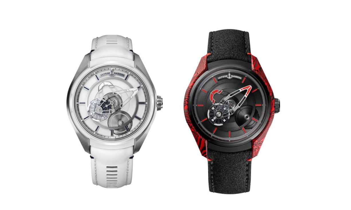 Ulysse Nardin Freak X Ice (l.) und Magma. 24 000 Fr.