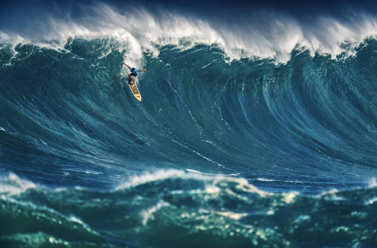 North Shore, Oahu, Hawaii Der traditionelle Mittelpunkt des modernen Surfens, wo Slater viele seiner grössten Wettkampfmomente erlebte. Die North Shore ist für ihn die Messlatte aller Surfspots weltweit.