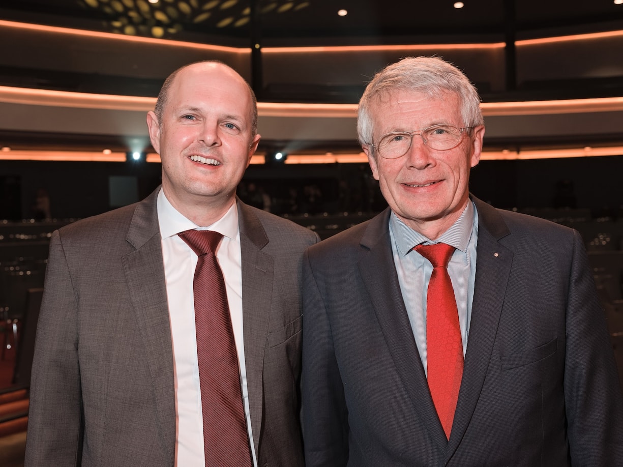 Daniel Heiniger, Prix SVC Gewinner 2017;Walter Steinlin, JuryprÃ¤sident