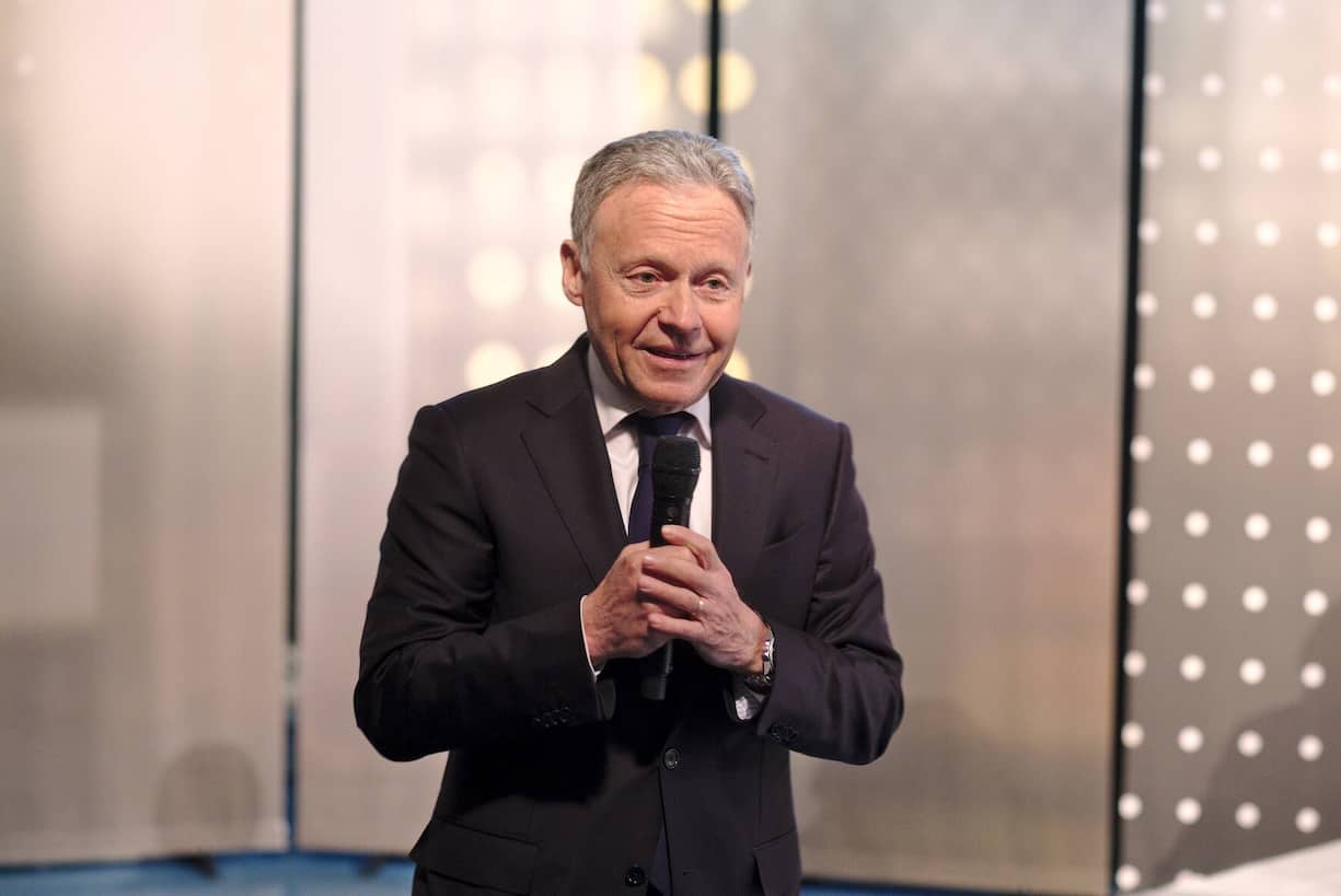 Business Talk zum 40. BILANZ-Geburtstag: Ralf Büchi, CEO Ringier Axel Springer Schweiz, begrüsst die Gäste.