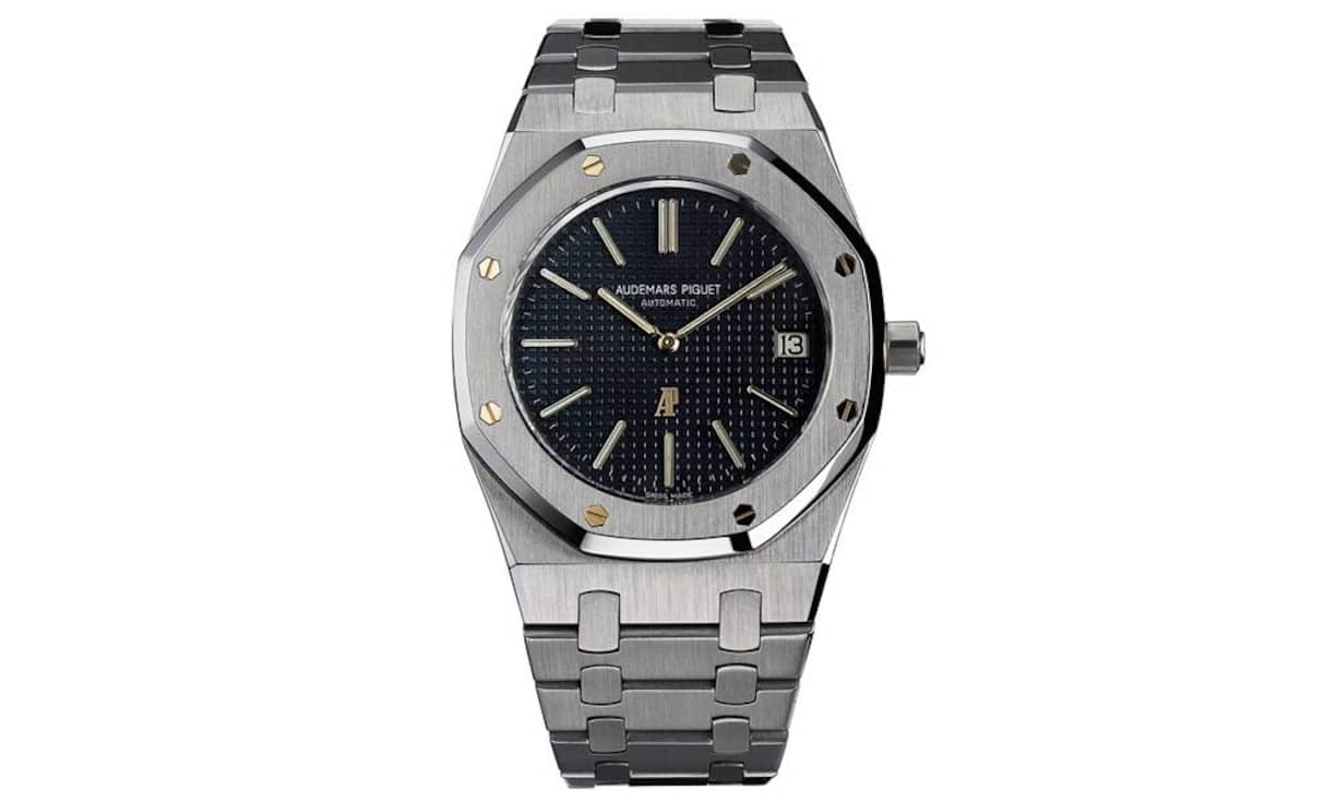 Audemars Piguet: Mit Stahlgehäuse, achteckiger Lünette, «Tapisserie»-Zifferblatt und integriertem Armband war die Royal Oak 1972 etwas nie Dagewesenes. Heute gilt sie als Legende der Moderne.