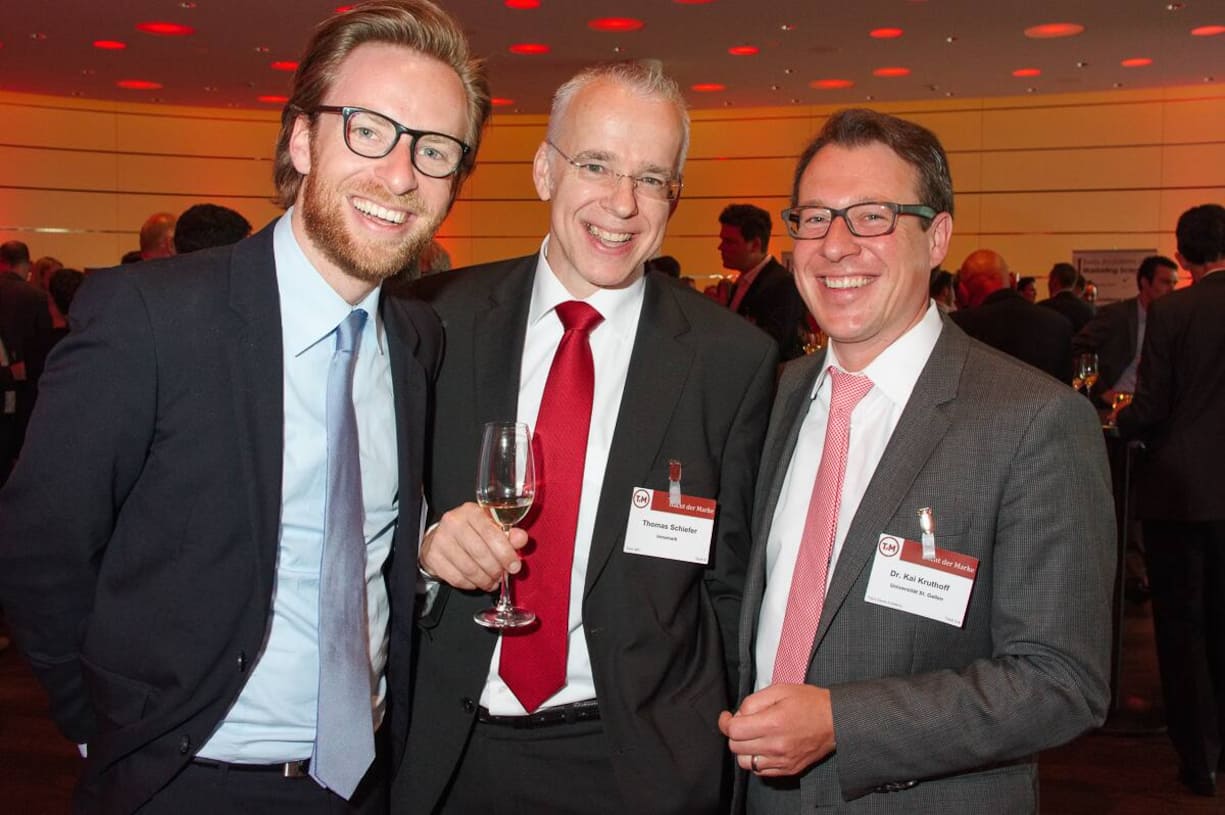 Philipp Scharfenberger, Uni St. Gallen; Thomas Schiefer, innomark; Kai Kruthoff, Uni St. Gallen.