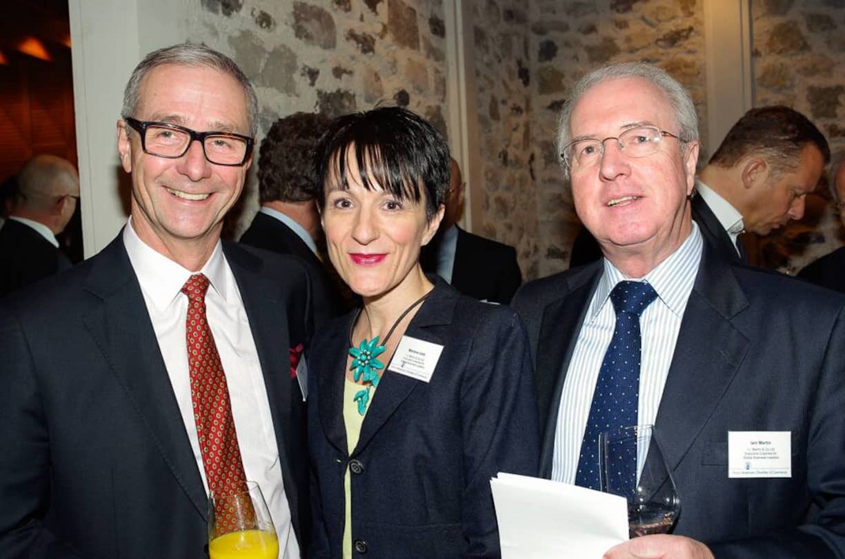 Daniel Küng, CEO osec; Marlene Uetz, Commercial Director, I.J. Martin & Co Ltd. Executive Coqches for lobl Business Leaders; Iain Martin, Managing Director, I.J. Martin & Co Ltd. Executive Coqches for lobl Business Leaders