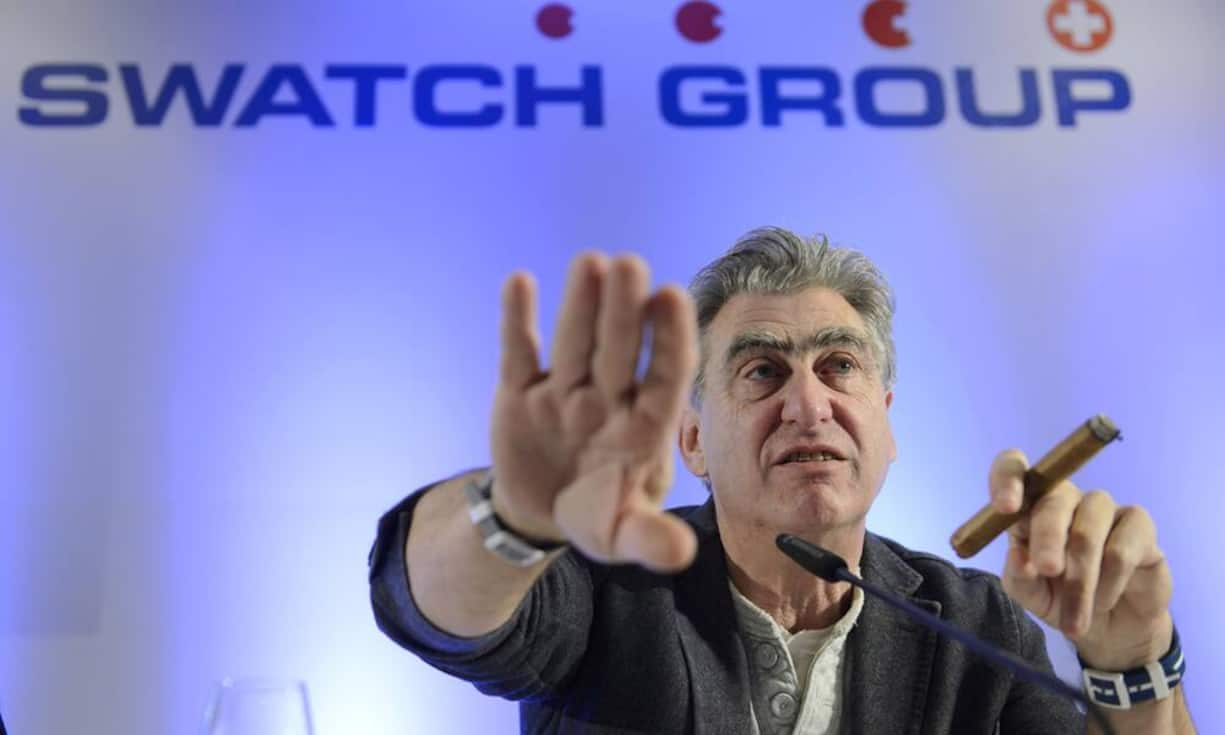 Absteiger Platz 2: Familie Hayek. Branche: Uhren. Verlust von einer Milliarde Franken. Nick Hayeks Uhrenkonzern erlebte schon bessere Zeiten: Der Gewinn von Swatch ging zurück, und die Aktie brach seit ihrem Höchst um rund ein Viertel ein. Vermögen: 5-6 Milliarden Franken.Keystone