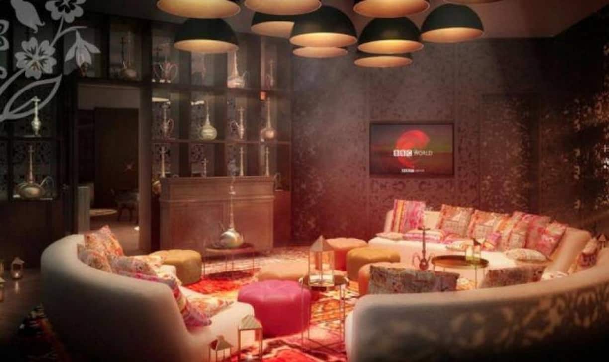 ... Shisha-Lounge geben.