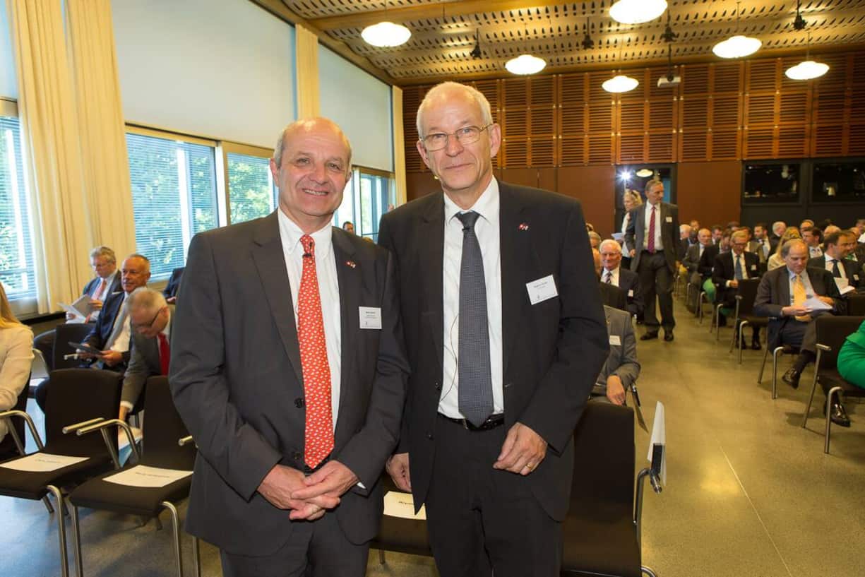 Martin Naville, CEO, Swiss-American Chamber of Commerce; Ralph A. Eichler, President, ETH Zürich