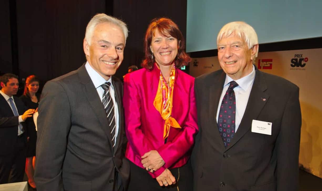 Denis Raymond Grisel, Leiter, Wirtschaftsförderung Kanton Bern;
Nicola Thibaudeau, CEO, MPS Micro Precision Systems AG;
Peter Rychiger, Rychiger AG