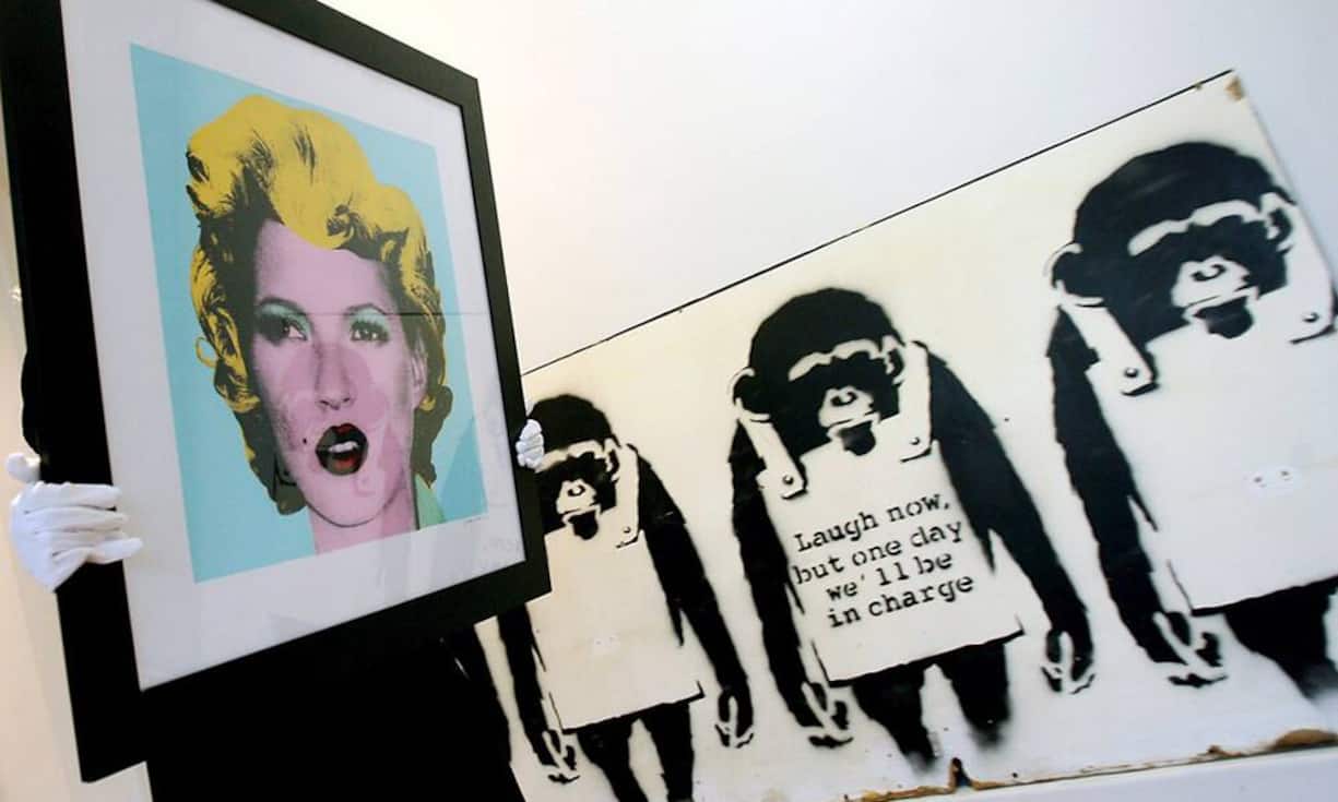 Seit mehr als 20 Jahren sprayt der Künstler Banksy für eine bessere Welt. Seine Kunst bringt auf Auktionen viele Tausende Euro ein. Der Wert von «Kate» wird auf 115'800 Euro geschätzt.