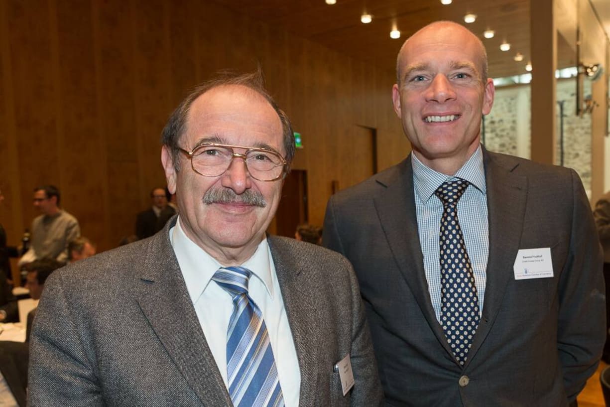 Ulrich Graf, Chairman, Kaba Holding AG; Barend Fruithof, Managing Director Corporate and Institutional Clients, Credit Suisse Group AG
