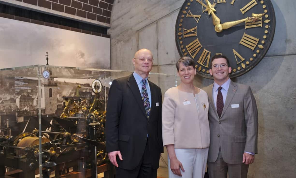 Walter Hediger, Owner & CEO, Gallet Watch Company;
Suzi LeVine, USA-Botschafterin für die Schweiz und Liechtenstein;
Eric LeVine