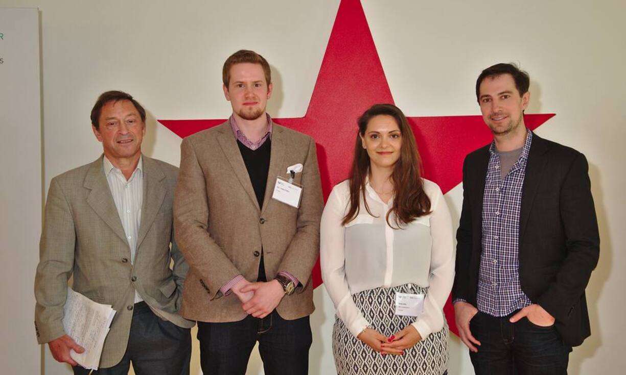 Guy Standing, University London;
Ville-Veikko Pulkka, Kela, Institut für Sozialversicherung Finnland;
Amira Jehia, Mein Grundeinkommen;
Michael Faye, Give Directly and Segovia Tech