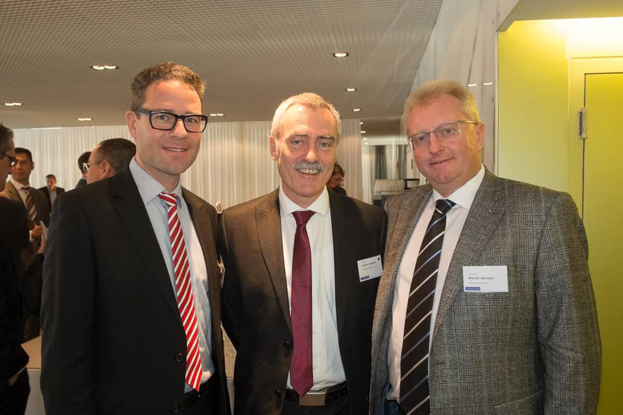 Marco Villiger, Abteilungsleiter Telekom, Stadtwerk Winterthur; Roman Friedrich, BL Elektrizität und Telekom, Stadtwerk Winterthur; Werner Järmann, Geschäftsführer, Enemag Telecom AG